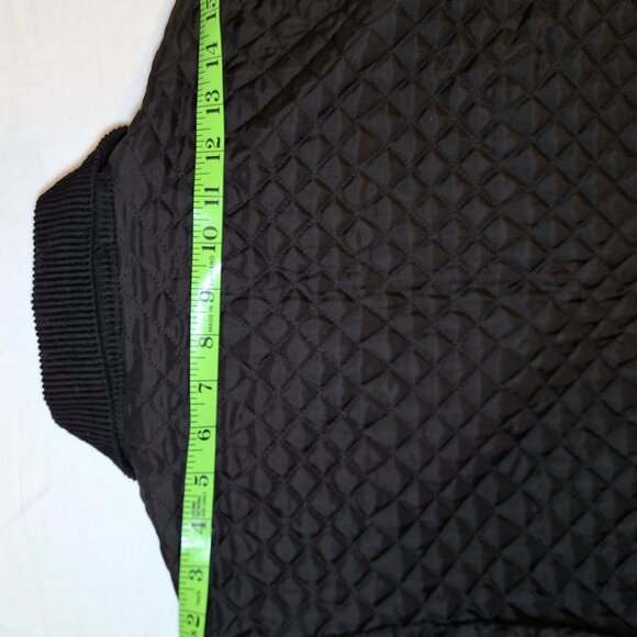 Vintage Daniel Hechter Quilted Black Jacket Made in Canada Size Small - Picture 9 of 10